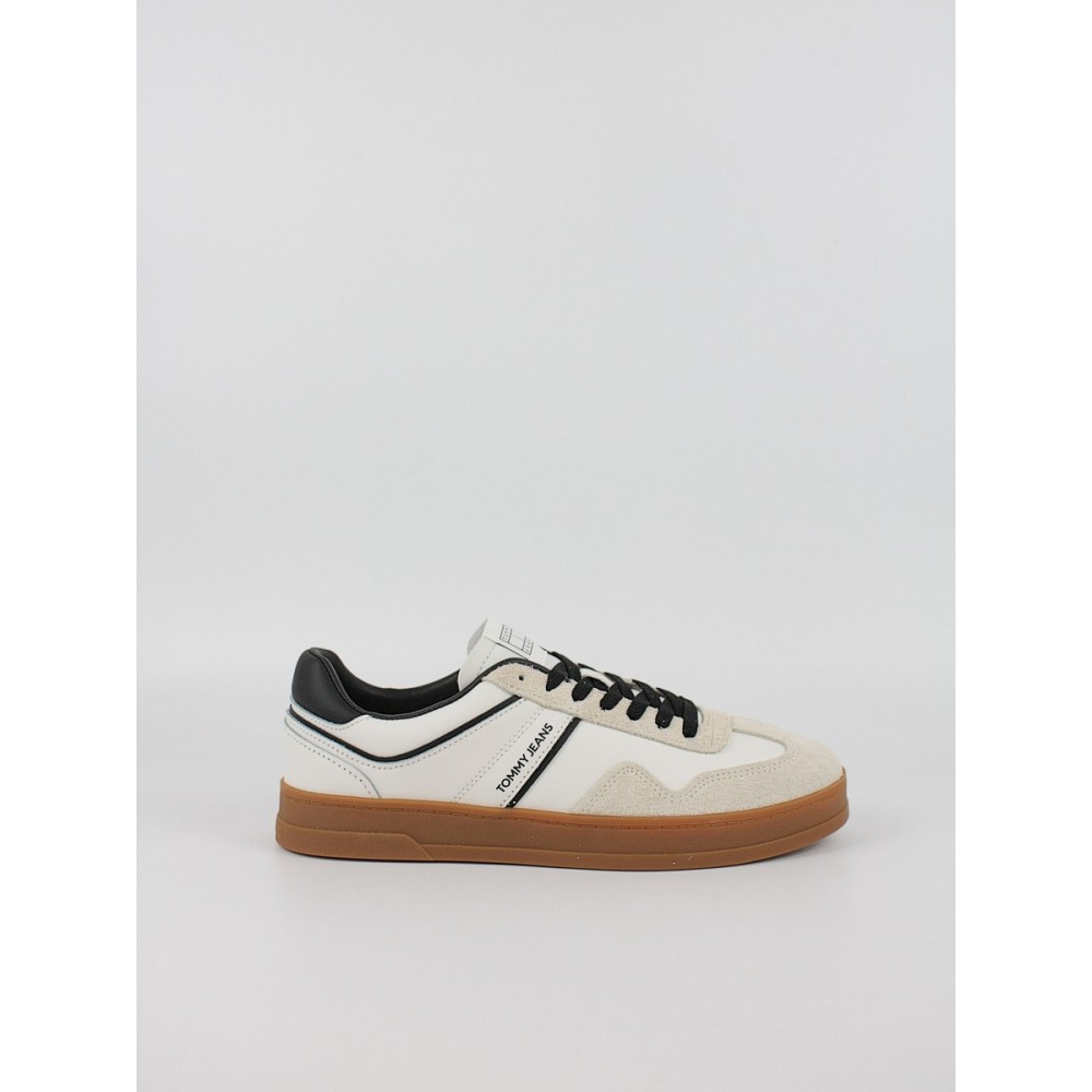 Men Sneaker Tommy Hilfiger The Greenwich Leather EM0EM01587-TCR Off White