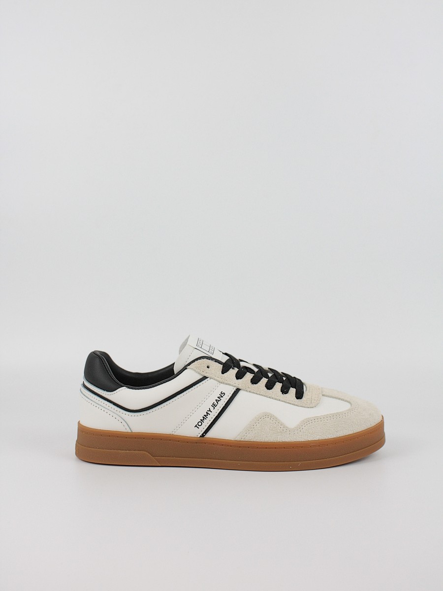 Ανδρικά Sneaker Tommy Hilfiger The Greenwich Leather EM0EM01587-TCR Λευκό