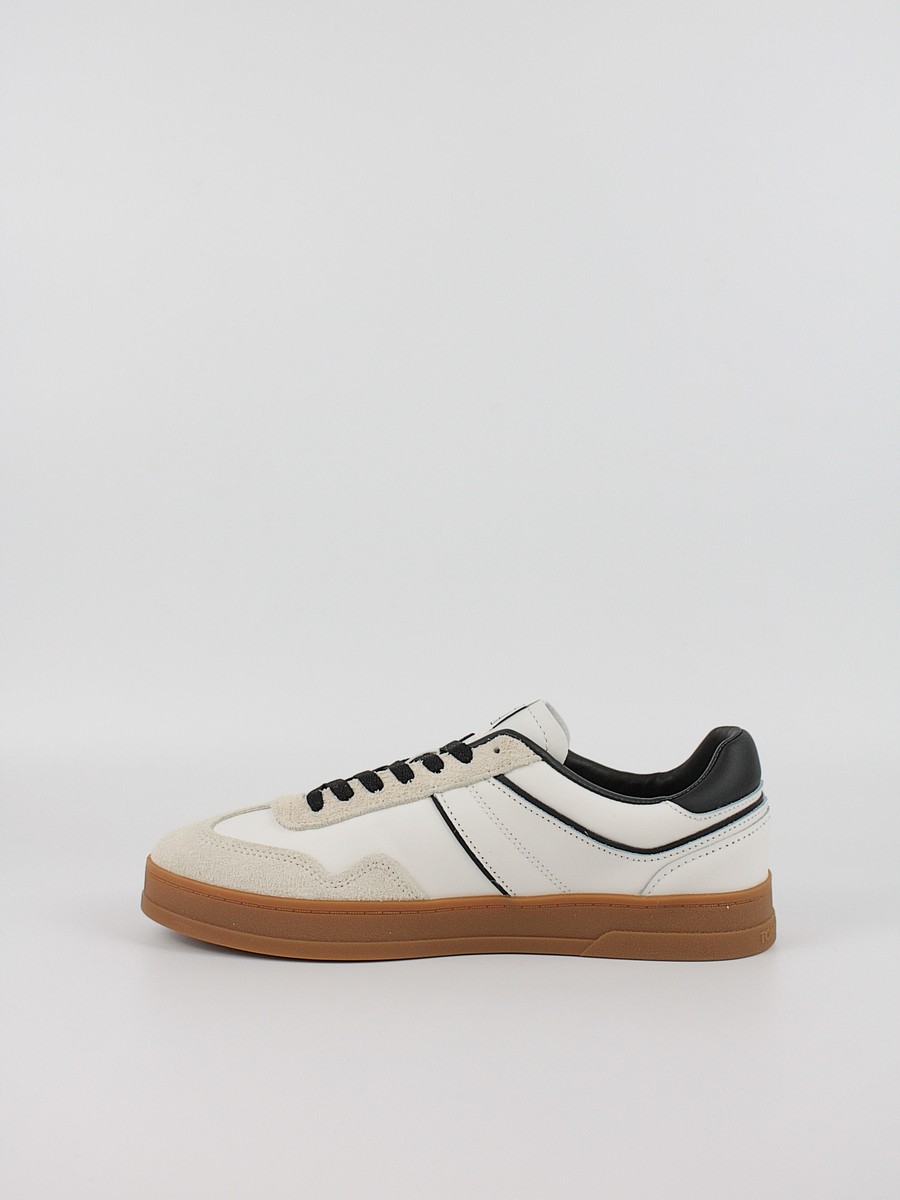 Men Sneaker Tommy Hilfiger The Greenwich Leather EM0EM01587-TCR Off White