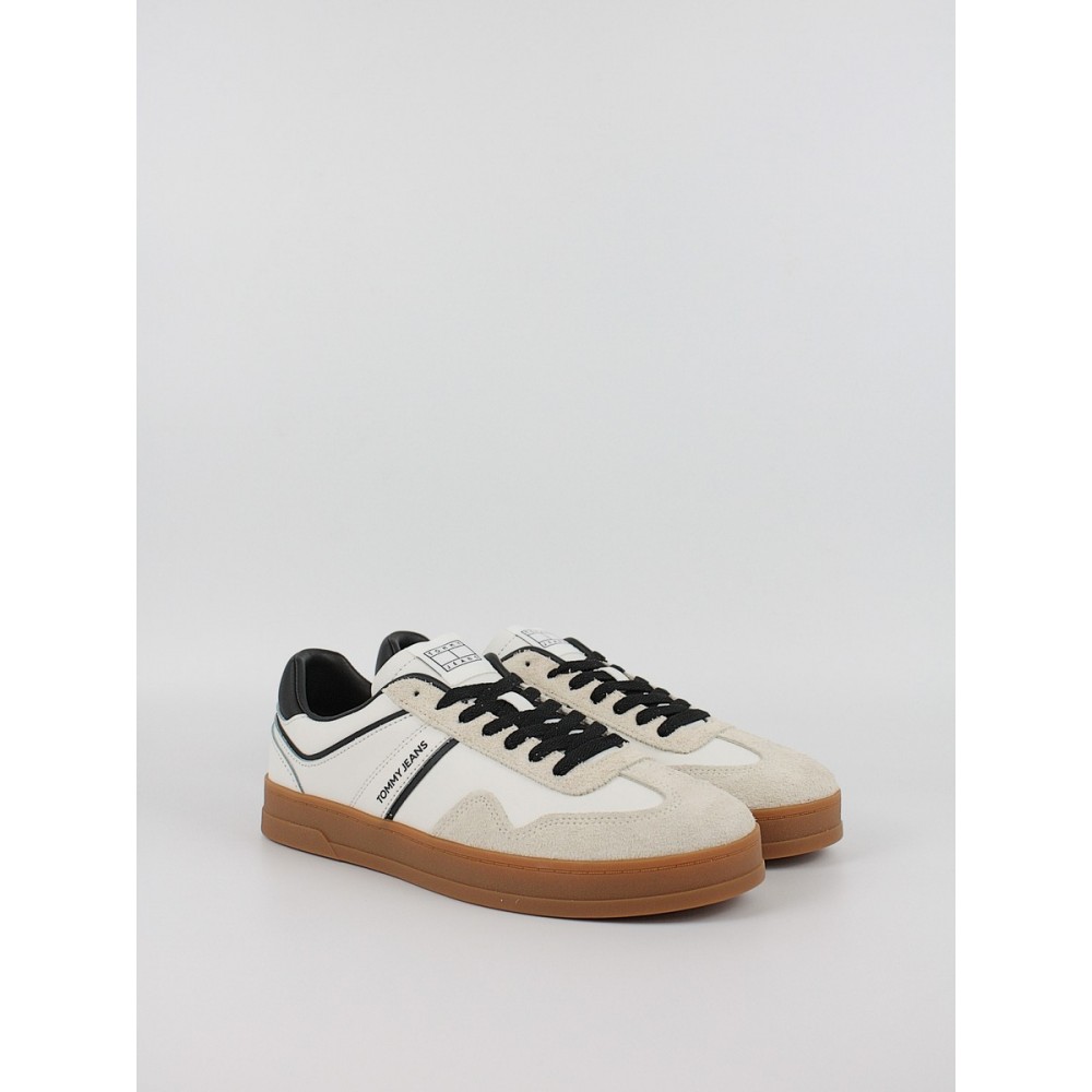 Men Sneaker Tommy Hilfiger The Greenwich Leather EM0EM01587-TCR Off White