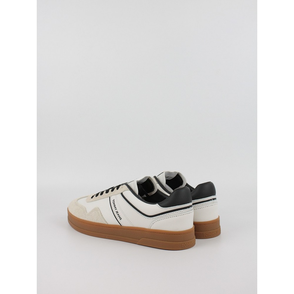 Men Sneaker Tommy Hilfiger The Greenwich Leather EM0EM01587-TCR Off White
