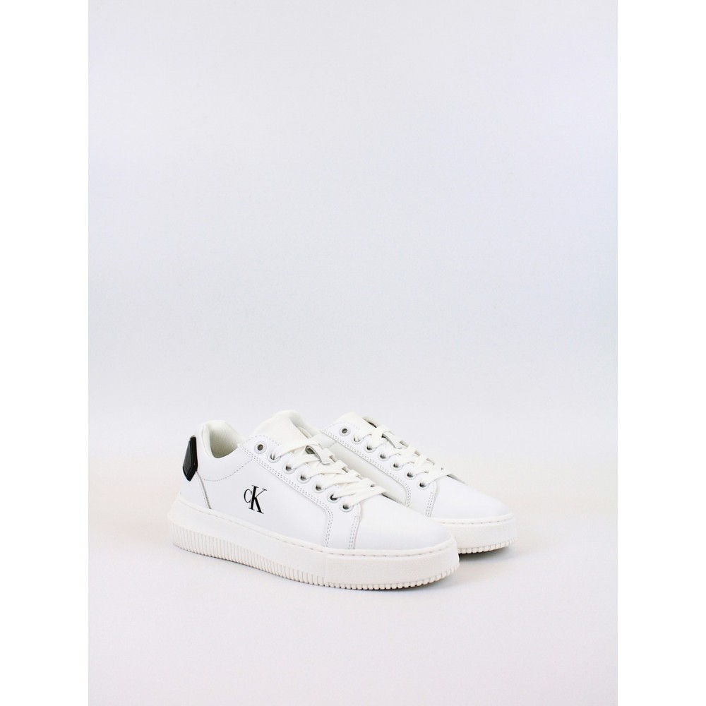 Γυναικεία Sneaker Calvin KLein Chunky Cupsole Ru Patch Lth Wn YW0YW01846-01W Ασπρο