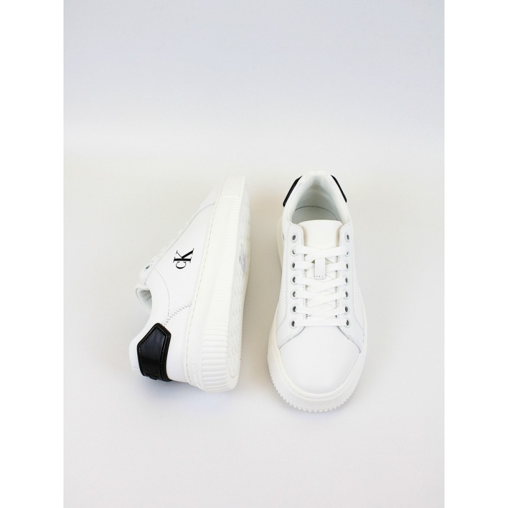 Γυναικεία Sneaker Calvin KLein Chunky Cupsole Ru Patch Lth Wn YW0YW01846-01W Ασπρο