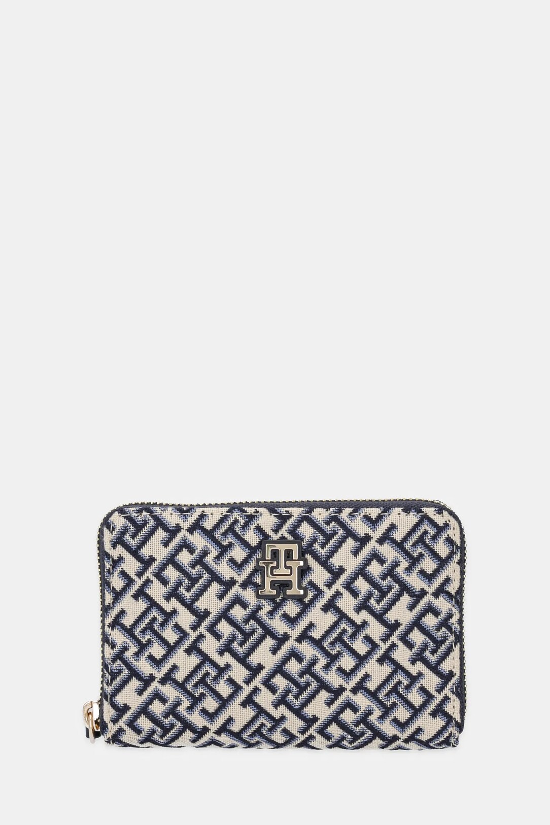 Γυναικείο Πορτοφόλι Tommy Hilfiger Th Jacquard Med Za AW0AW17479-DW6 Μπλε