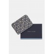 Γυναικείο Πορτοφόλι Tommy Hilfiger Th Jacquard Med Za AW0AW17479-DW6 Μπλε
