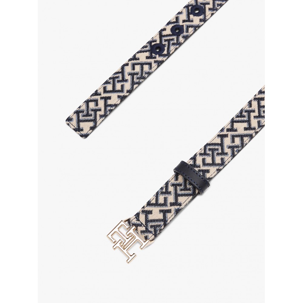 Γυναικεία Ζώνη Tommy Hilfiger Th Jacquard 2.5 AW0AW17497-DW6 Μπλε