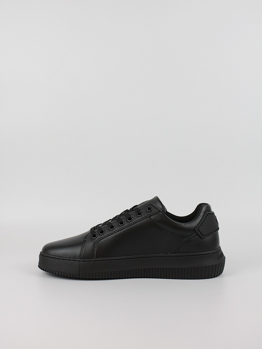 Ανδρικά Sneaker Calvin KLein Chunky Cupsole Ru Patch Lth YM0YM01296-0GJ Μαύρο