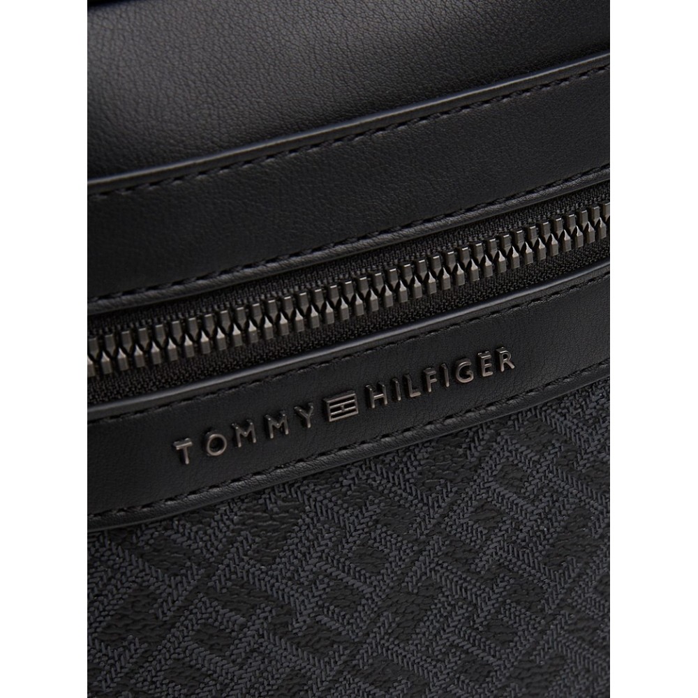 Ανδρικό Τσαντάκι Tommy Hilfiger Th Monograml Mini Reporter AM0AM13493-BDS Μαύρo