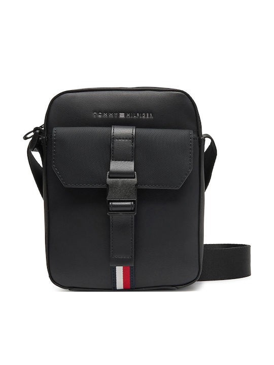 Ανδρικό Τσαντάκι Tommy Hilfiger Th Foundation Mini Reporter AM0AM13479-BDS Μαύρo