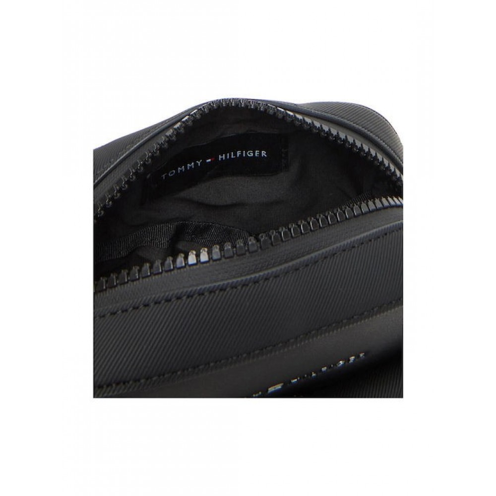 Ανδρικό Τσαντάκι Tommy Hilfiger Th Foundation Mini Reporter AM0AM13479-BDS Μαύρo
