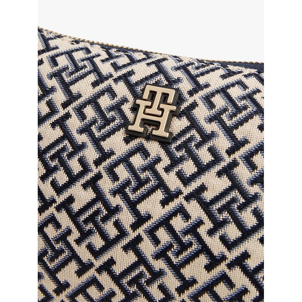Γυναικεία Τσάντα Tommy Hilfiger Th Jaquard Shoulder Pouch AW0AW17828-DW6 Μπλε