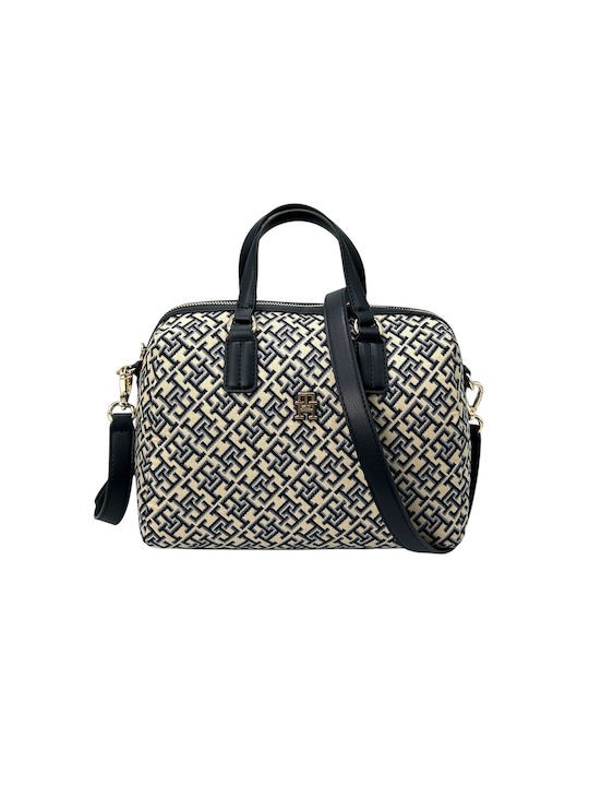 Γυναικεία Τσάντα Tommy Hilfiger Th Jaquard Med Duffle AW0AW17633-DW6 Μπλε