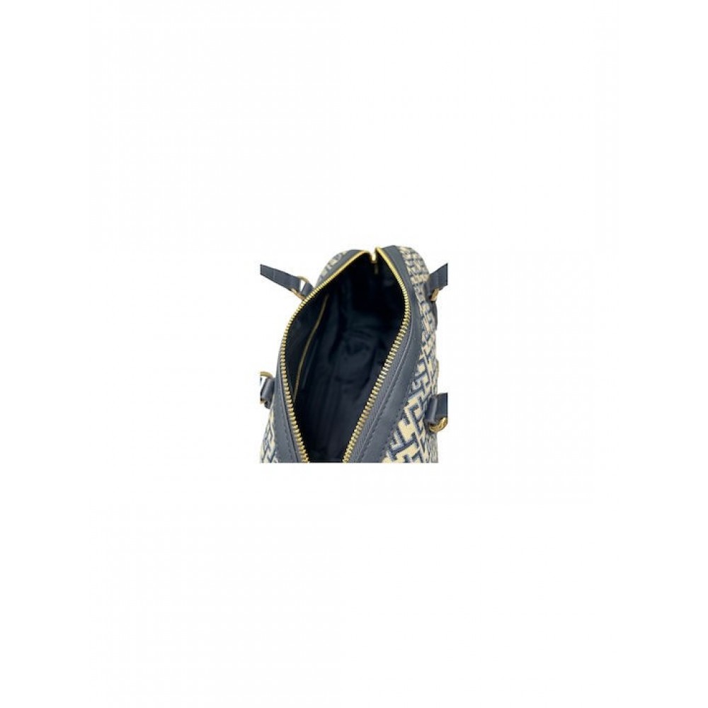 Γυναικεία Τσάντα Tommy Hilfiger Th Jaquard Med Duffle AW0AW17633-DW6 Μπλε