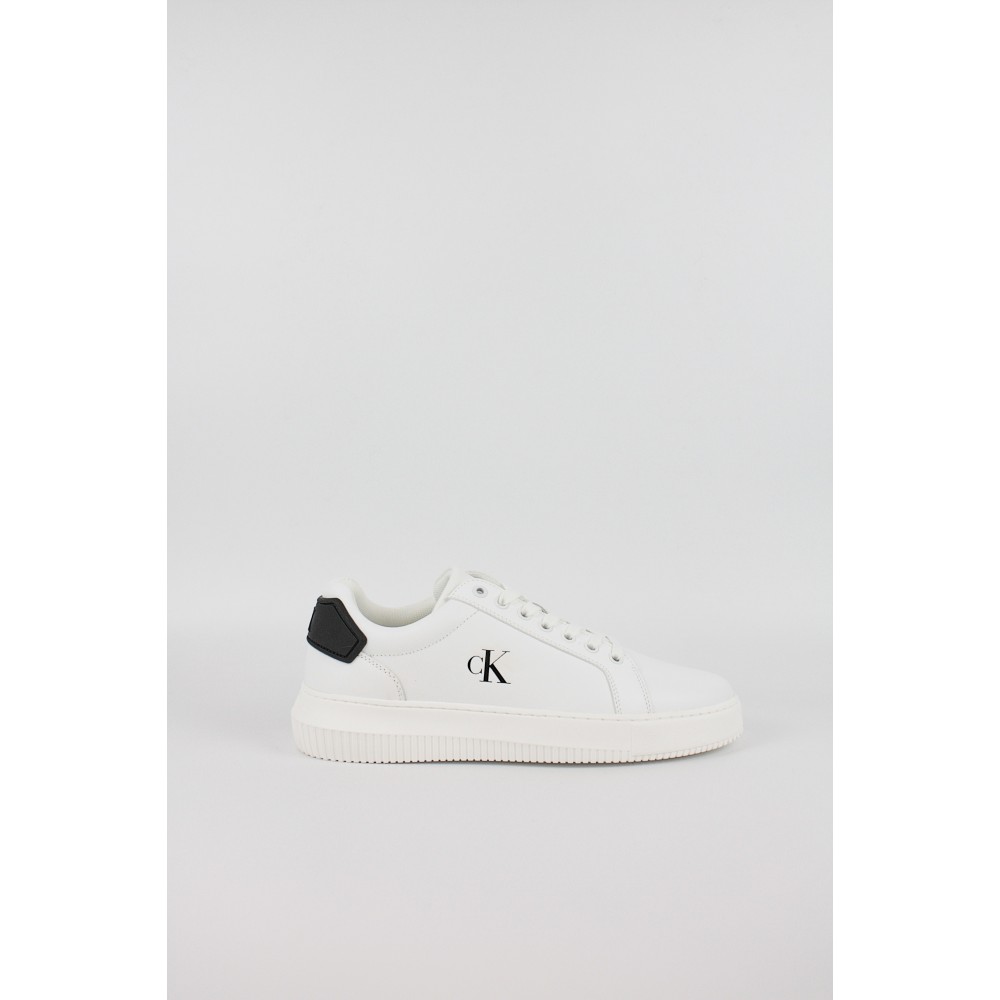 Ανδρικά Sneaker Calvin KLein Chunky Cupsole Ru Patch Lth YM0YM01296-01W Ασπρο