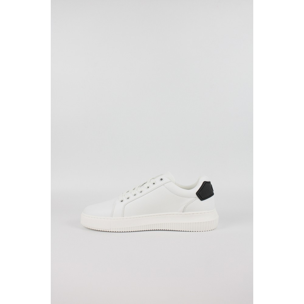 Ανδρικά Sneaker Calvin KLein Chunky Cupsole Ru Patch Lth YM0YM01296-01W Ασπρο