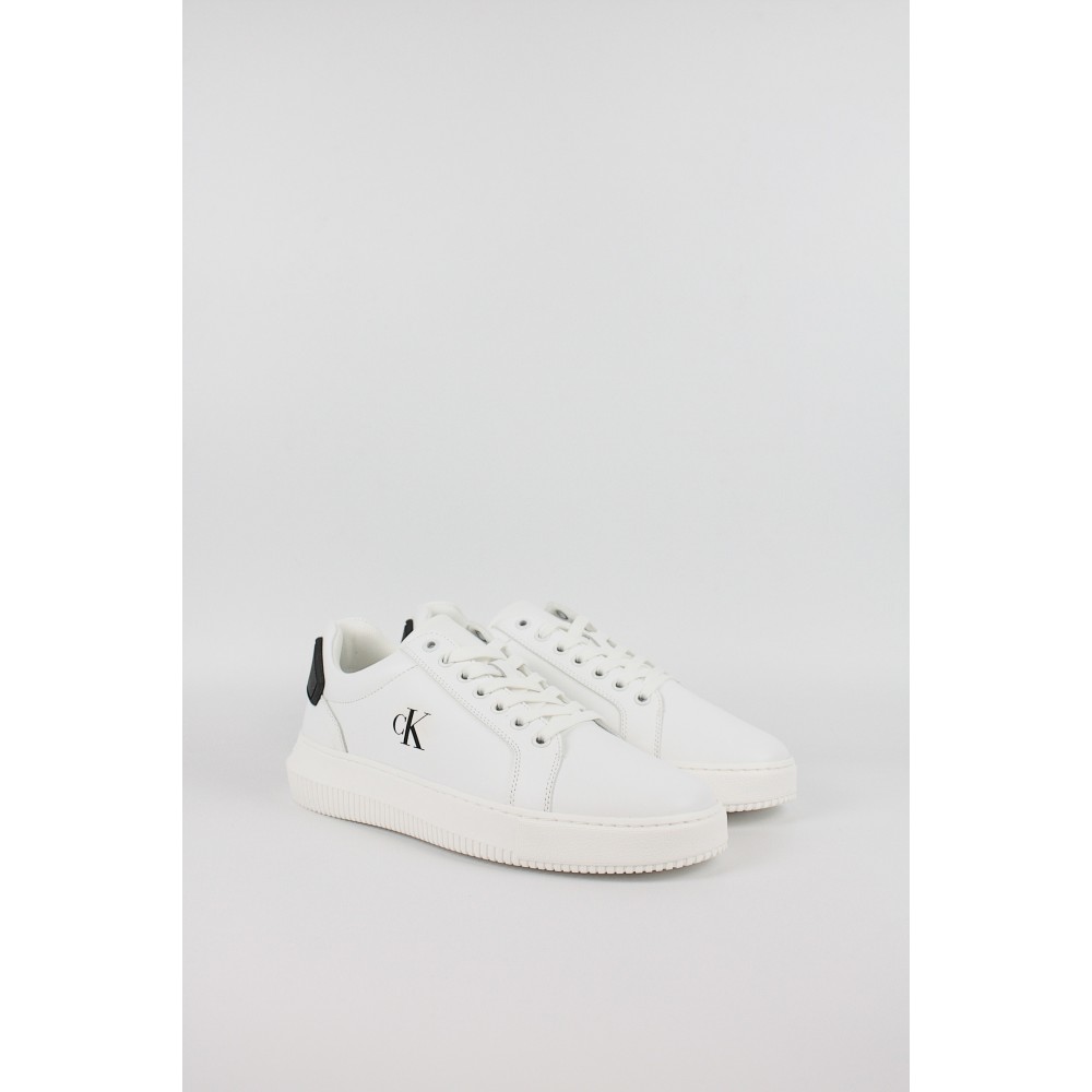Ανδρικά Sneaker Calvin KLein Chunky Cupsole Ru Patch Lth YM0YM01296-01W Ασπρο