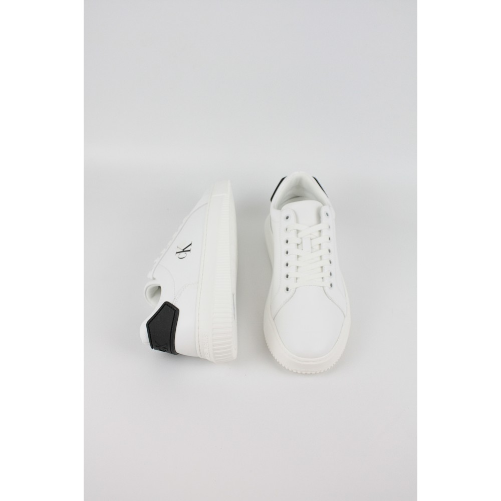 Ανδρικά Sneaker Calvin KLein Chunky Cupsole Ru Patch Lth YM0YM01296-01W Ασπρο