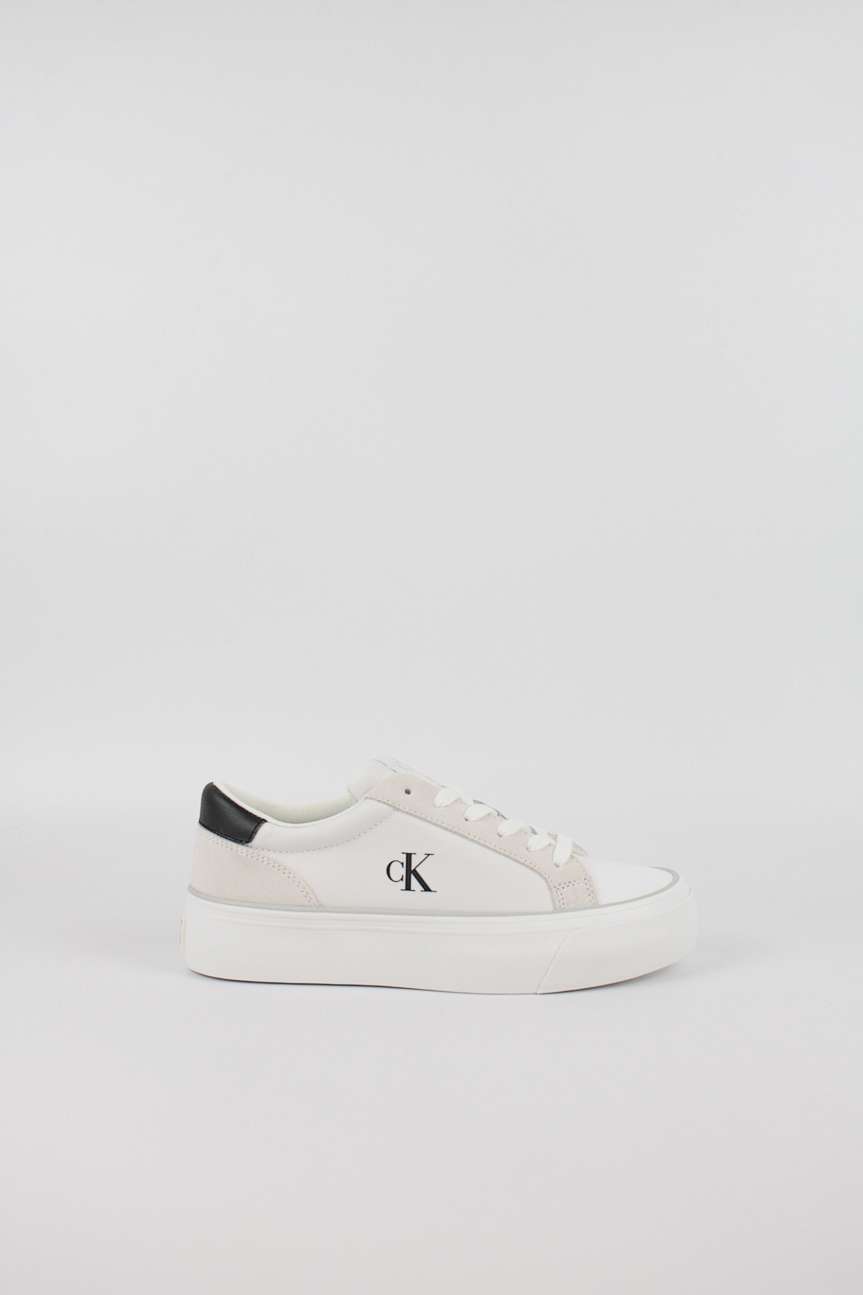 Γυναικεία Sneaker Calvin KLein Vulk Flatform Mg Nylon Mix YW0YW01896-01W Ασπρο