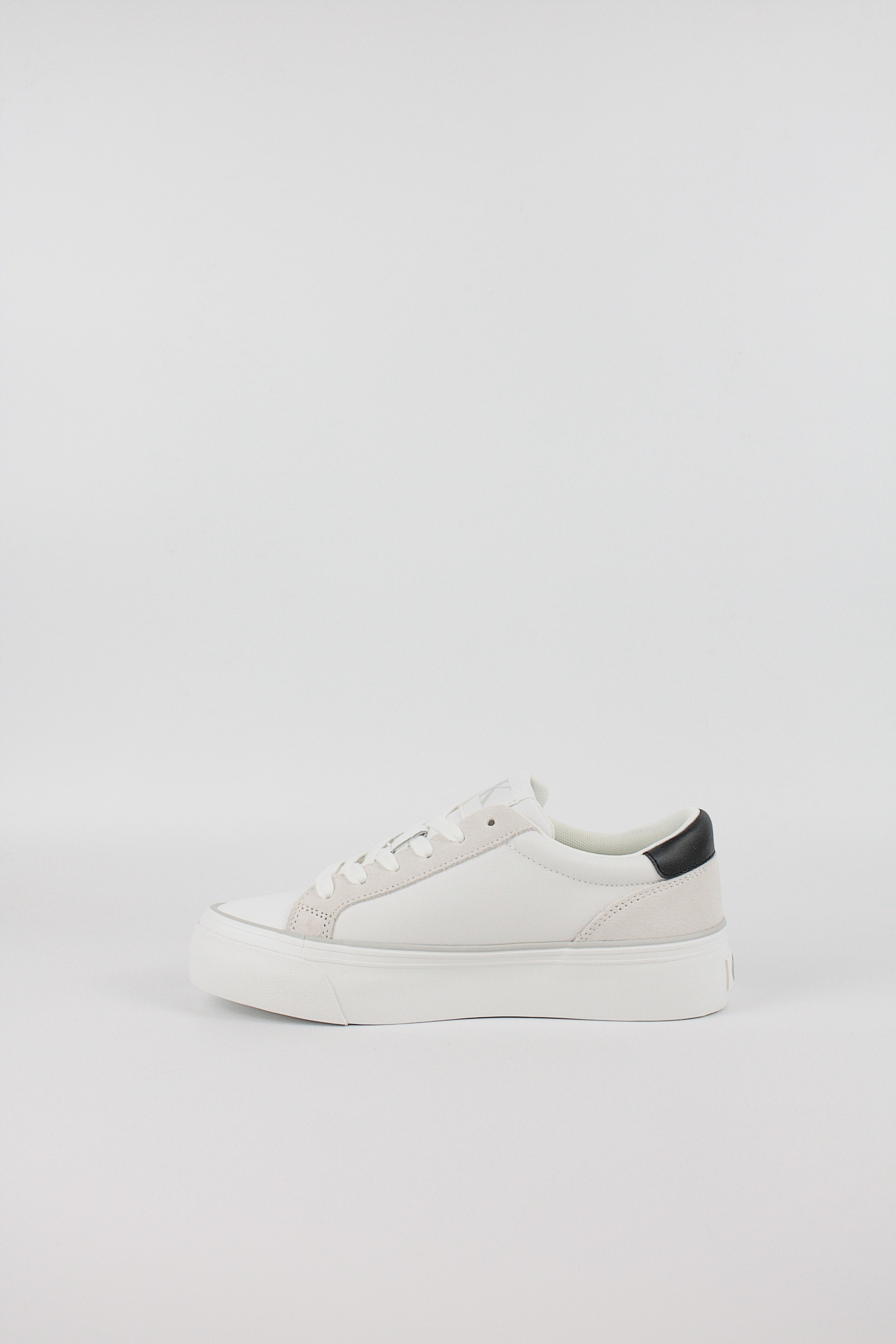 Γυναικεία Sneaker Calvin KLein Vulk Flatform Mg Nylon Mix YW0YW01896-01W Ασπρο