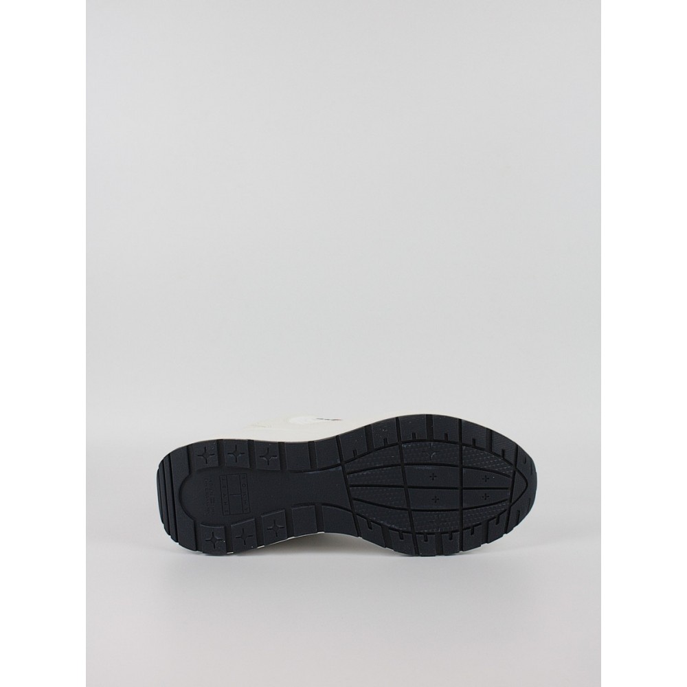 Ανδρικά Sneaker Tommy Hilfiger Tjm Runner Mix Material EM0EM01581-TCR Λευκό