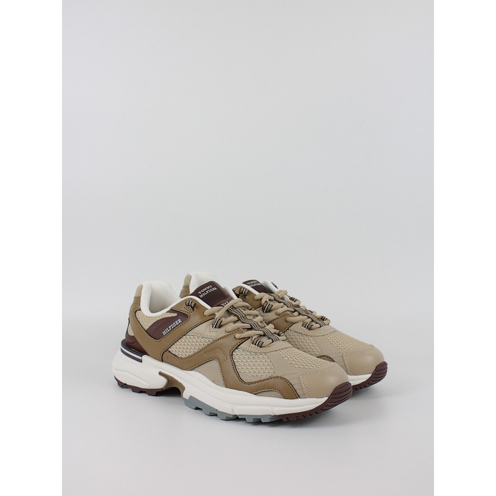 Ανδρικά Sneaker Tommy Hilfiger M Runner Tech Mix FM0FM05567-GW2 Μπεζ Ανδρικά Sneaker Tommy Hilfiger M Runner Tech Mix FM0FM05567-GW2 Μπεζ