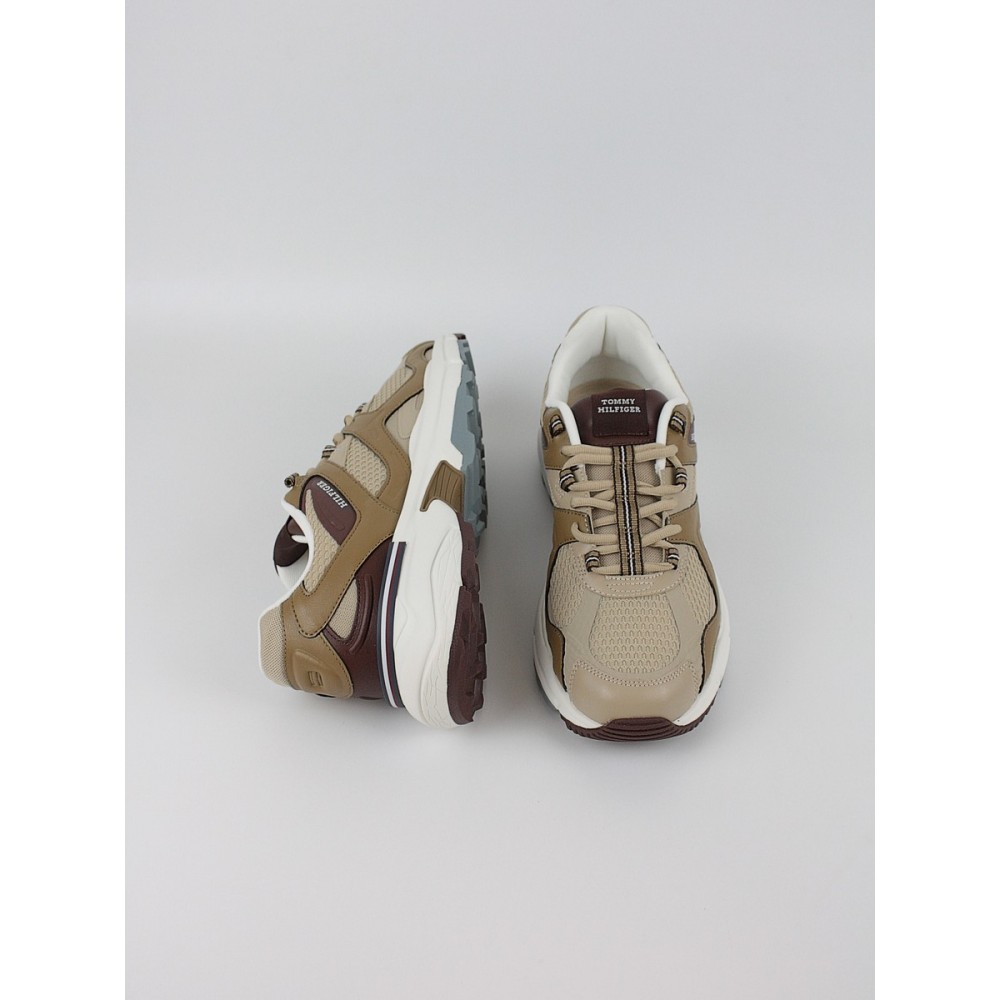 Ανδρικά Sneaker Tommy Hilfiger M Runner Tech Mix FM0FM05567-GW2 Μπεζ Ανδρικά Sneaker Tommy Hilfiger M Runner Tech Mix FM0FM05567-GW2 Μπεζ