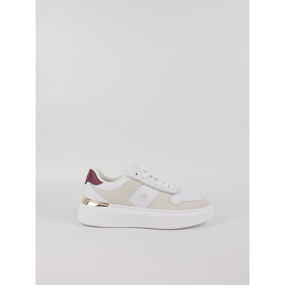 Γυναικεία Sneaker Tommy Hilfiger Th Fashion Court Μιχ Sneaker FW0FW08632-YBS Ασπρο