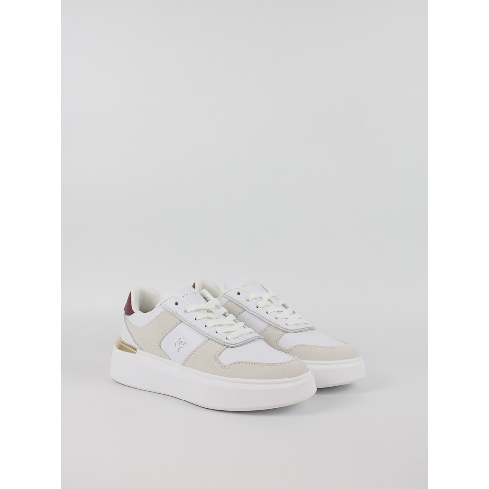 Γυναικεία Sneaker Tommy Hilfiger Th Fashion Court Μιχ Sneaker FW0FW08632-YBS Ασπρο