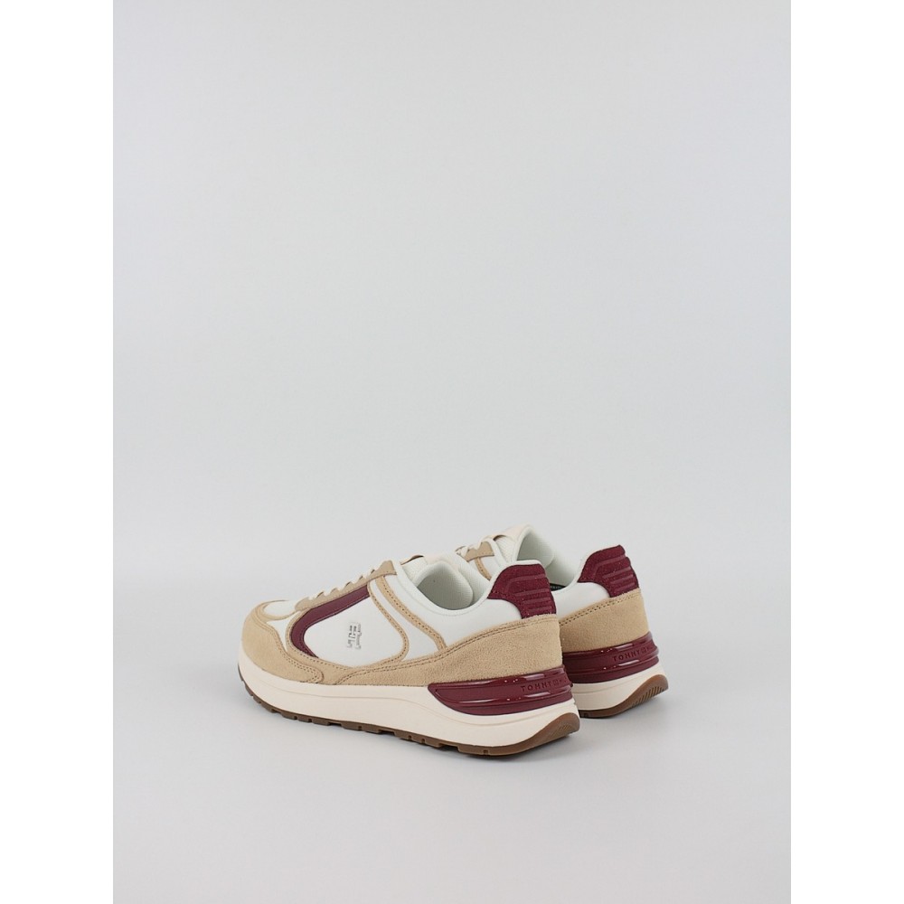 Γυναικεία Sneaker Tommy Hilfiger Casual Fashion Runner Mix FW0FW08693-0KQ Ασπρο