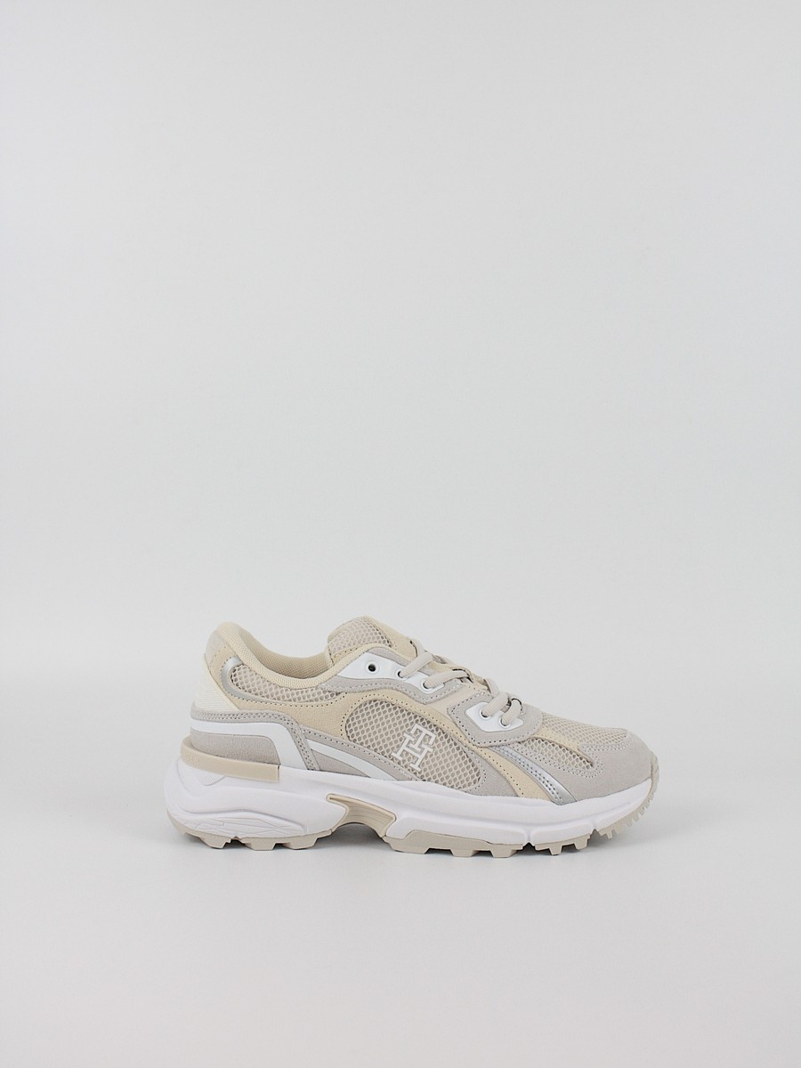 Γυναικεία Sneaker Tommy Hilfiger Th Modern Rugged Runner FW0FW08692-0F6 Μπεζ