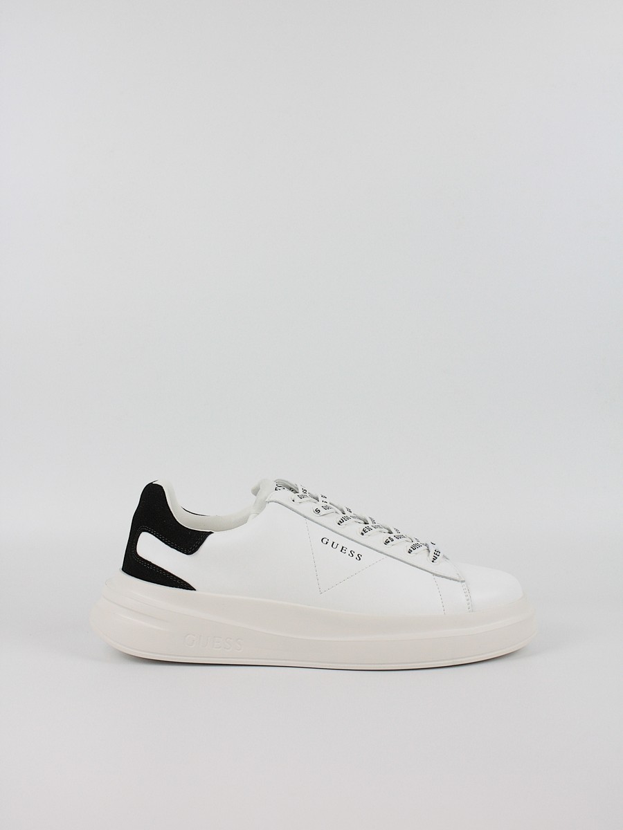 Ανδρικό Sneaker Guess Elba FMPVIBSUE12 WHIBK Ασπρο