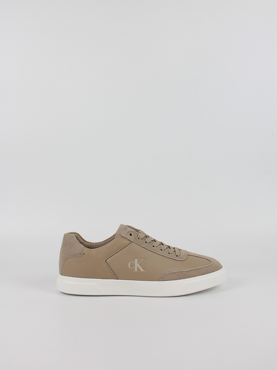 Γυναικεία Sneaker Calvin KLein Low Pro Cups Lth Mix Mg HW0HW02825-PFA Μπεζ