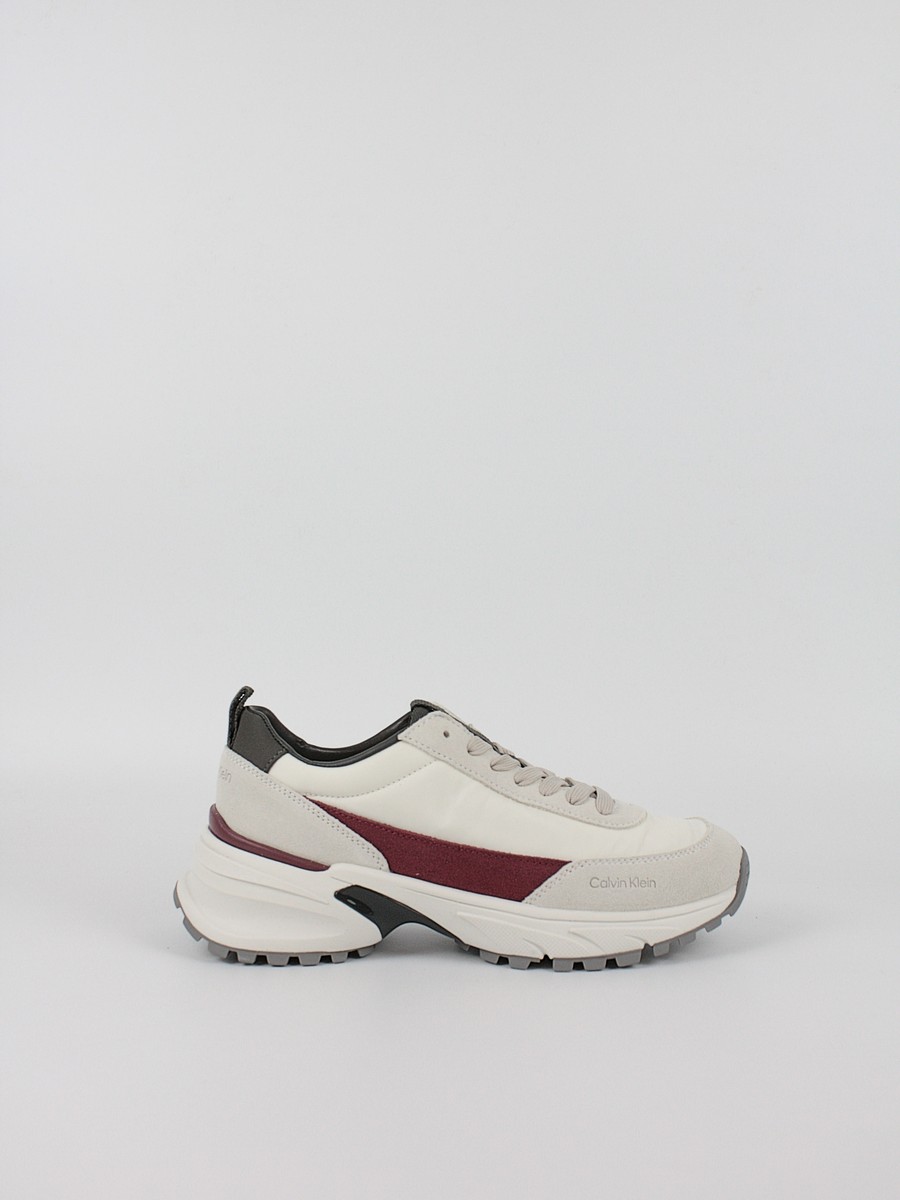 Γυναικεία Sneaker Calvin KLein Hike Runner Mg Nylon Mix YW0YW02075-0IN Ασπρο