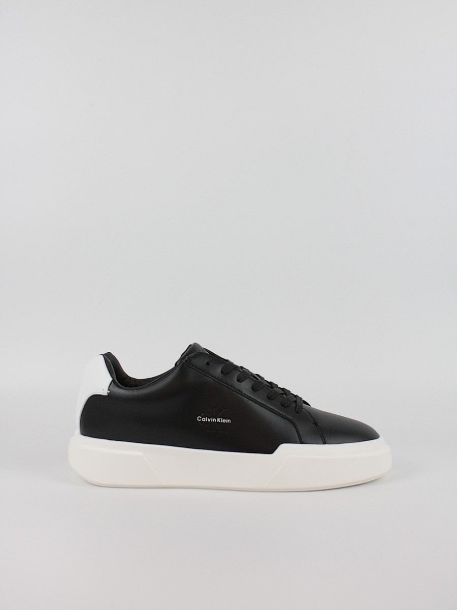 Ανδρικά Sneaker Calvin KLein Chunky Cupsole Laceup Lth YM0YM01344-0GM Μαύρο