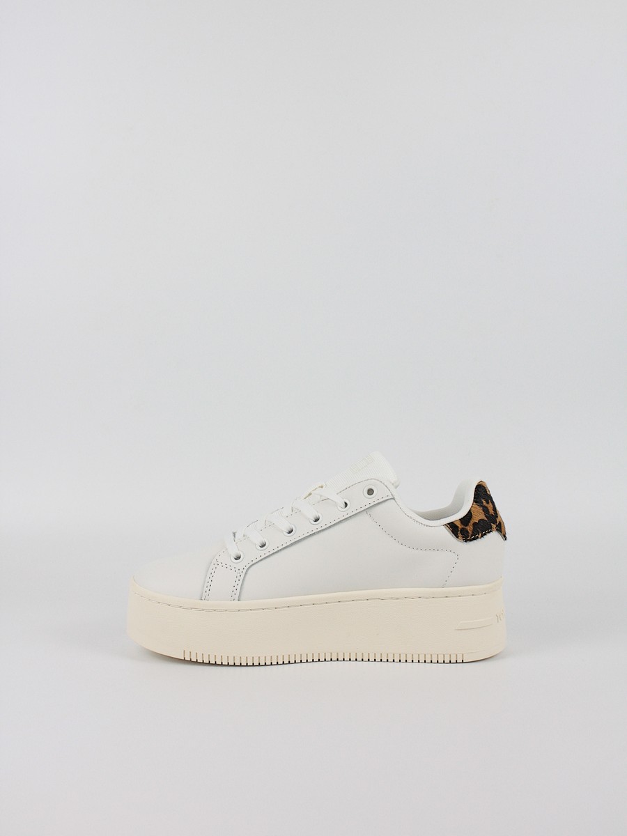 Γυναικεία Sneaker Tommy Hilfiger Tjw Flatform Leopard Sneaker EN0EN02930-0K7 Ασπρο