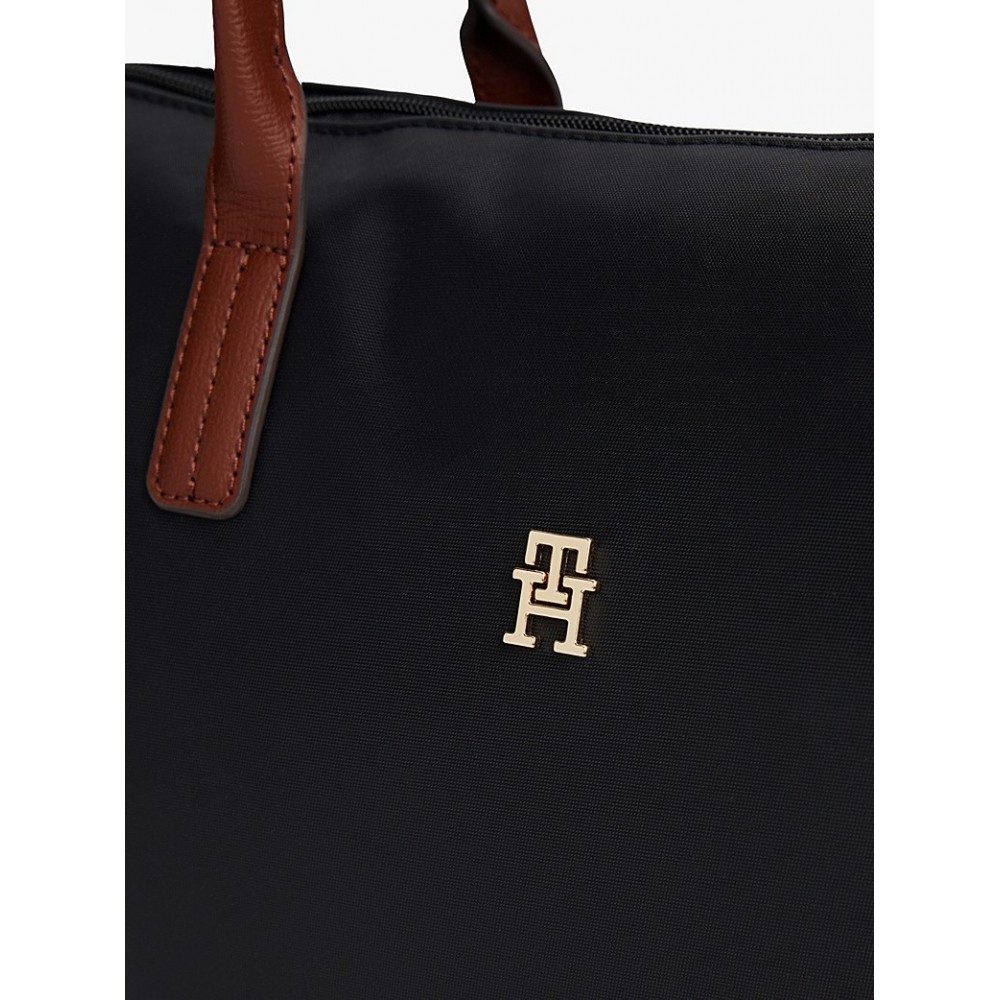 Γυναικεία Τσάντα Tommy Hilfiger Popette Tote AW0AW17711-BDS Μαύρη