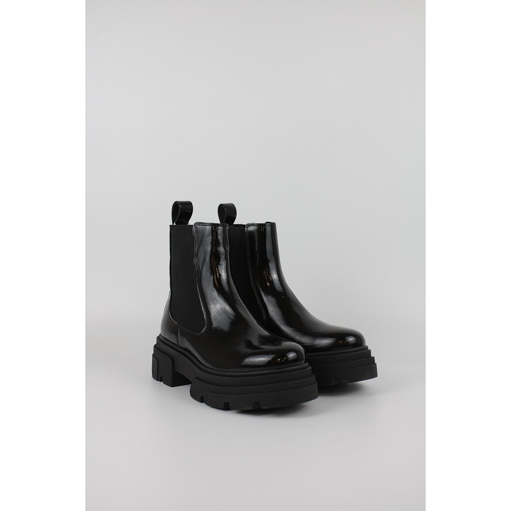 Women BootiesTommy Hilfiger Th Shiny Leather Chelsea FW0FW09042-BDS Black
