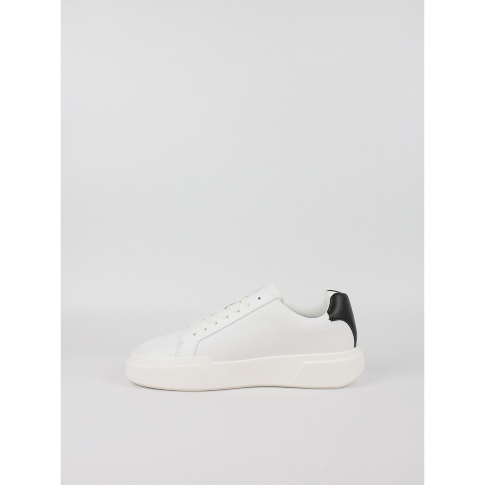 Γυναικεία Sneaker Calvin KLein Chunky Cupsole Laceup Lth Wn YW0YW01947-01W Ασπρο