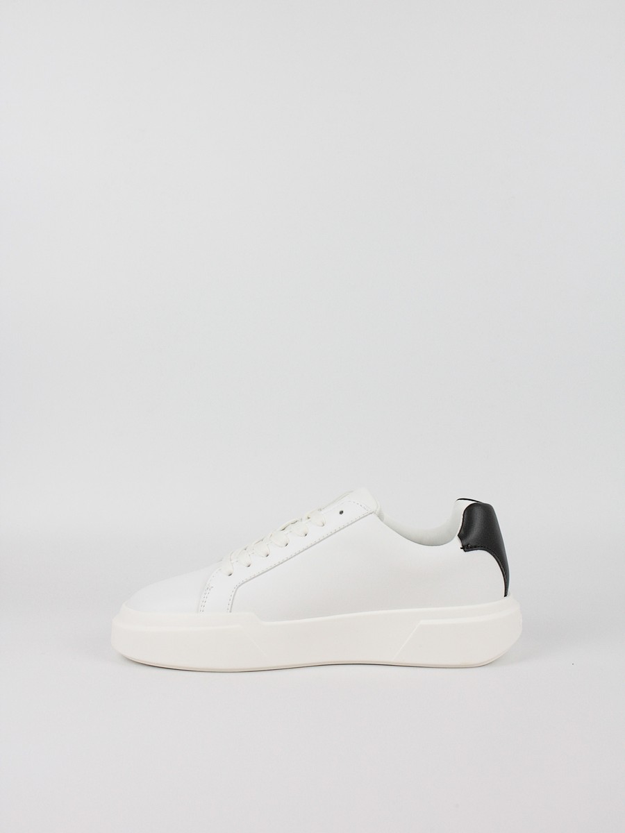 Γυναικεία Sneaker Calvin KLein Chunky Cupsole Laceup Lth Wn YW0YW01947-01W Ασπρο