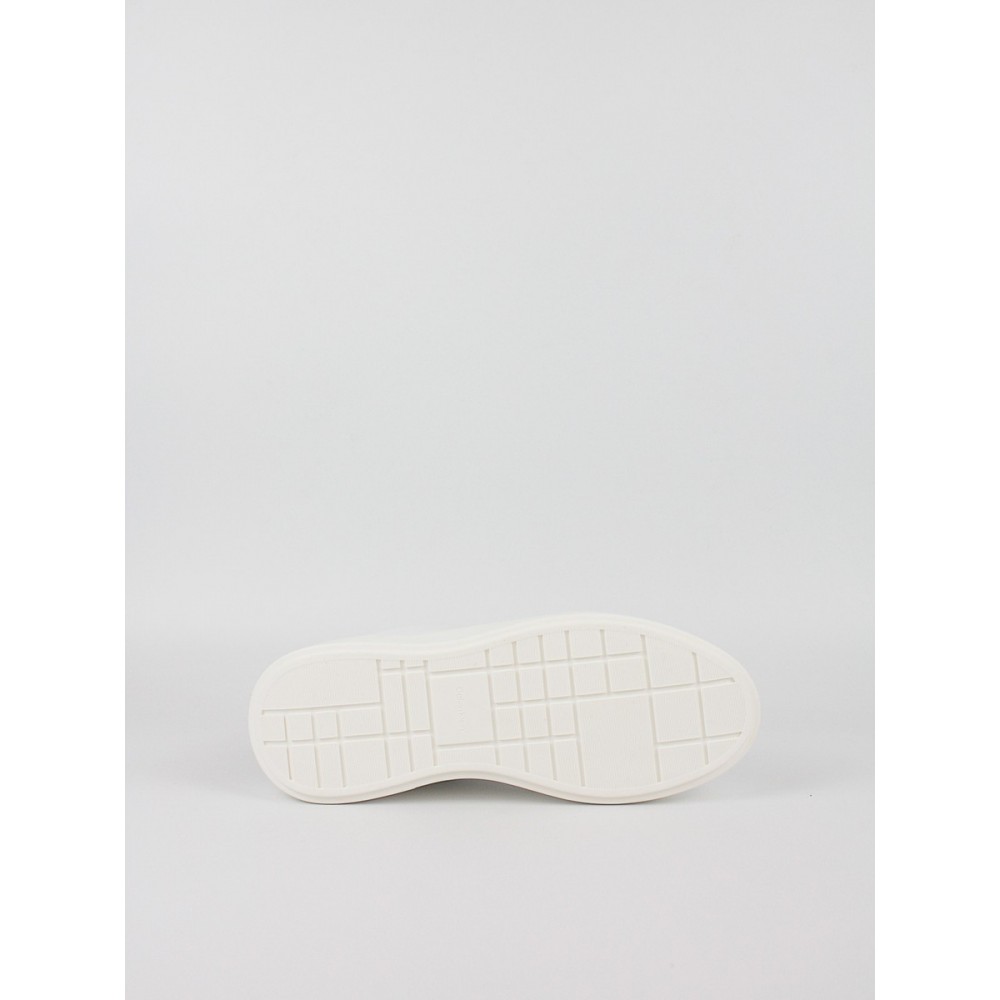 Γυναικεία Sneaker Calvin KLein Chunky Cupsole Laceup Lth Wn YW0YW01947-01W Ασπρο
