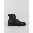Ανδρικά Μποτάκι Calvin KLein Combat Ess Laceup Zip Boot Lth YM0YM01373-0GJ Μαύρο