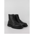Ανδρικά Μποτάκι Calvin KLein Combat Ess Laceup Zip Boot Lth YM0YM01373-0GJ Μαύρο