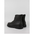 Ανδρικά Μποτάκι Calvin KLein Combat Ess Laceup Zip Boot Lth YM0YM01373-0GJ Μαύρο