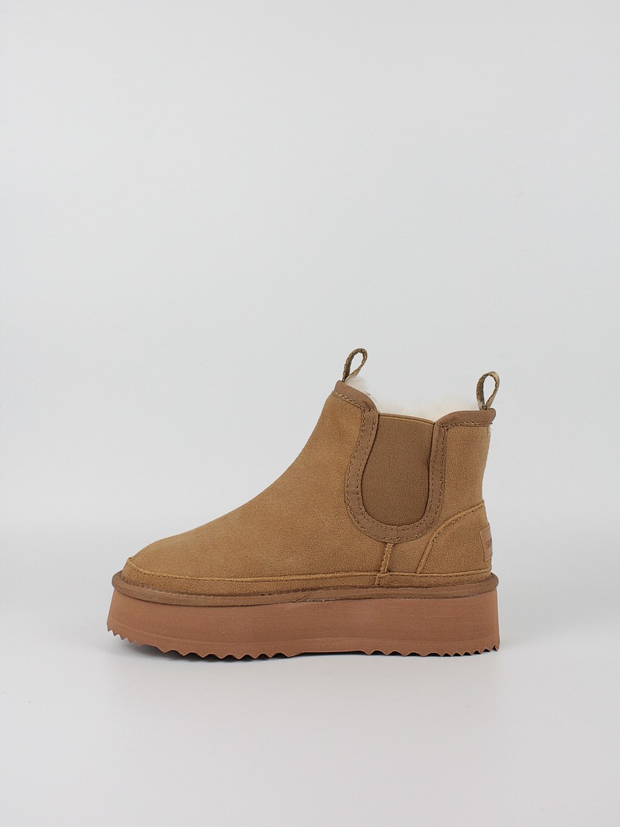Γυναικείο Μποτάκι Superdry Gia Moqs 1000 DH283003 Καμηλό