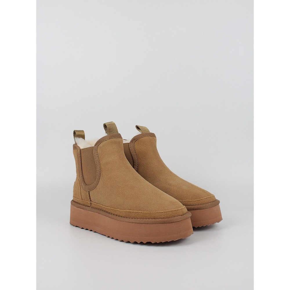 Γυναικείο Μποτάκι Superdry Gia Moqs 1000 DH283003 Καμηλό
