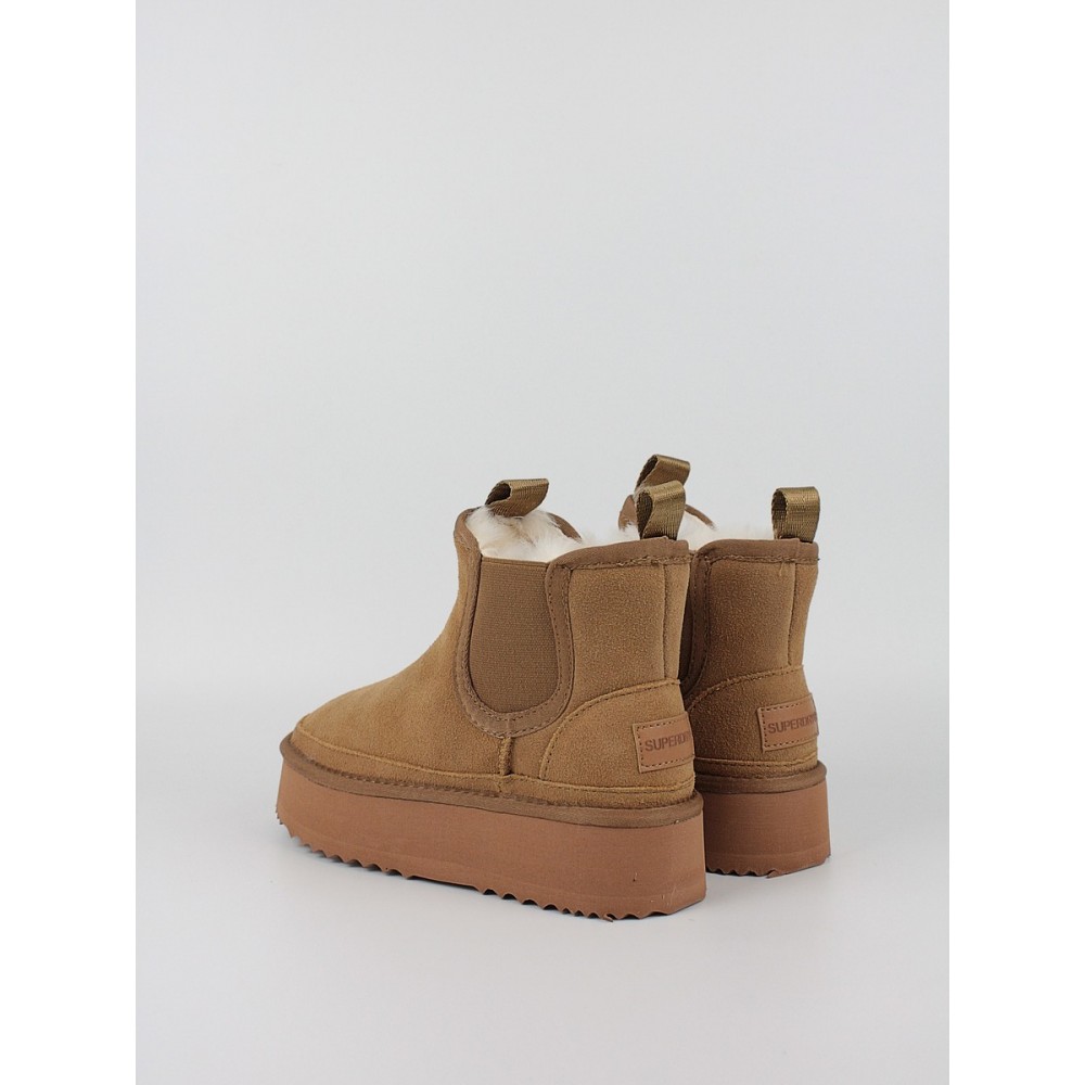 Γυναικείο Μποτάκι Superdry Gia Moqs 1000 DH283003 Καμηλό