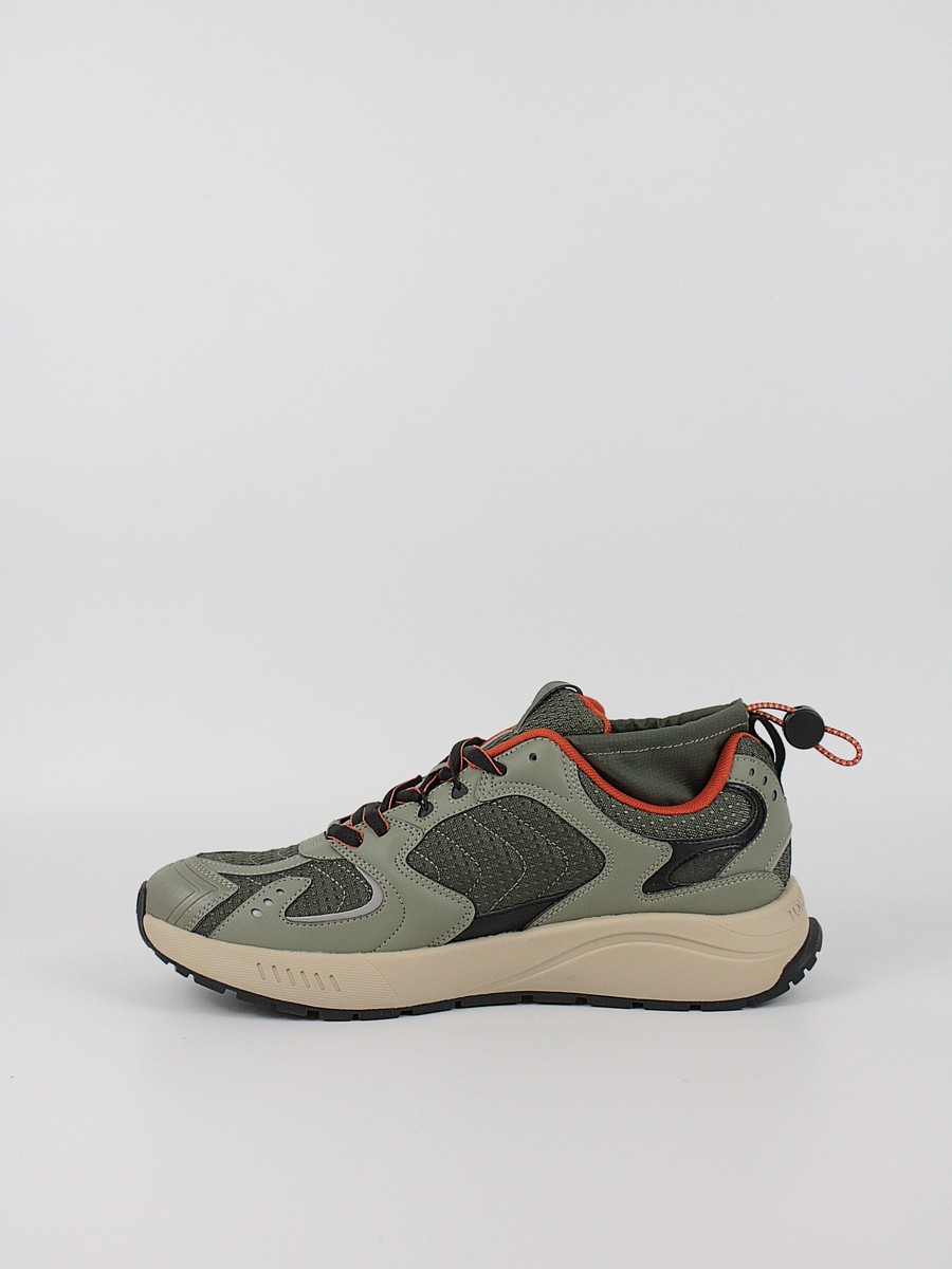Ανδρικά Sneaker Tommy Hilfiger Tjm Runner Mix Material EM0EM01620-MRH Χακί