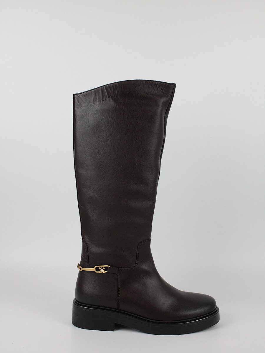 Γυναικεία ΜπόταTommy Hilfiger Th Horsebit Riding Long Boot FW0FW08863-GR8 Καφέ