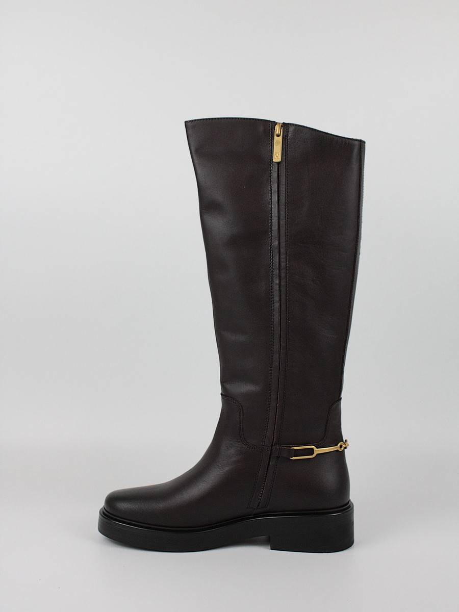 Γυναικεία ΜπόταTommy Hilfiger Th Horsebit Riding Long Boot FW0FW08863-GR8 Καφέ