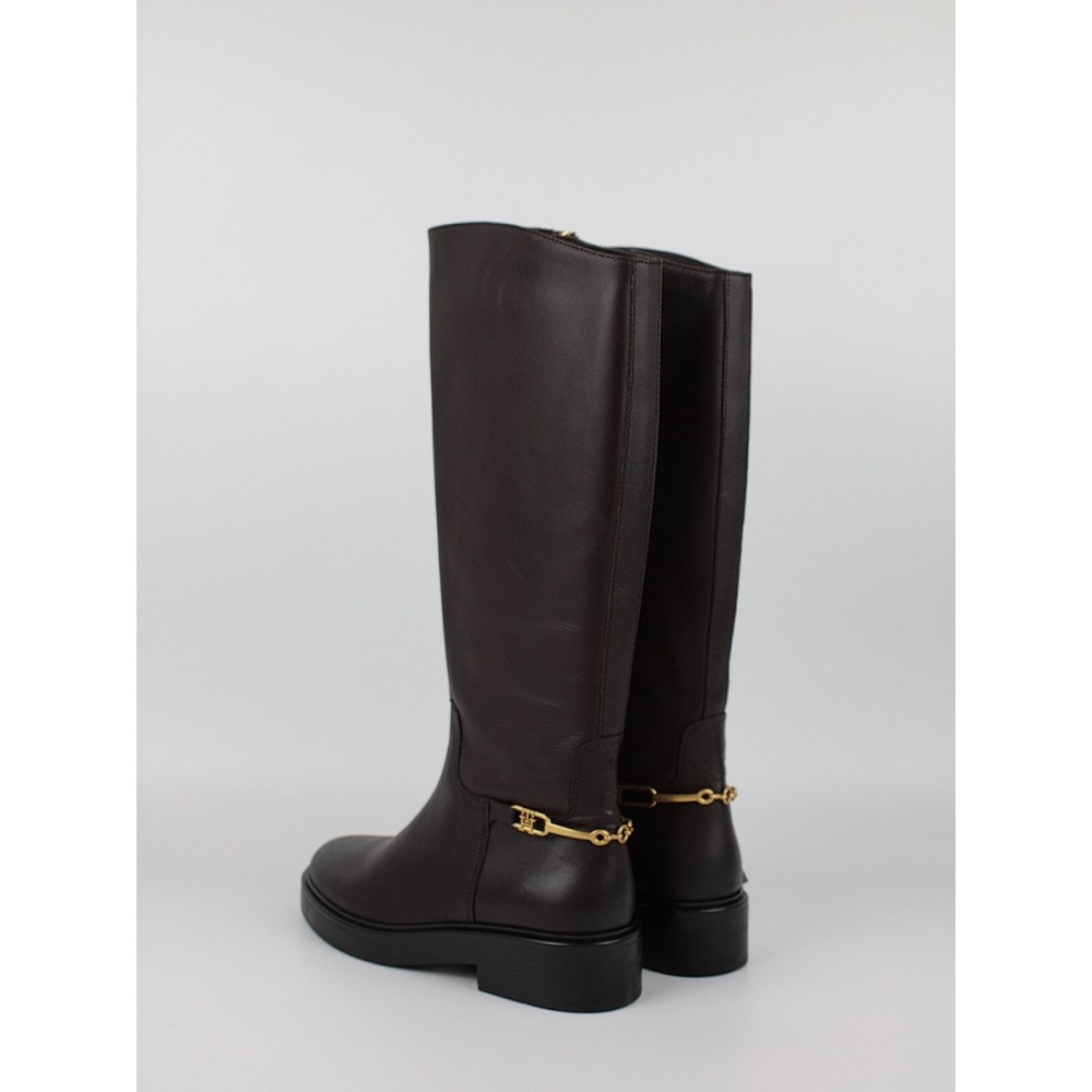 Γυναικεία ΜπόταTommy Hilfiger Th Horsebit Riding Long Boot FW0FW08863-GR8 Καφέ